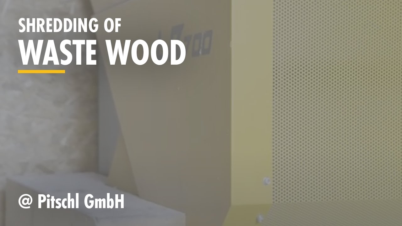 Waste wood shredding with UNTHA LR700