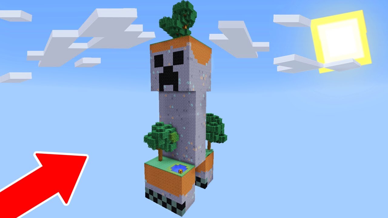 SOBREVIVA NA ILHA CREEPER POR 1 DIA NO MINECRAFT!! (ENCONTREI UM CREEPER MUTANTE)