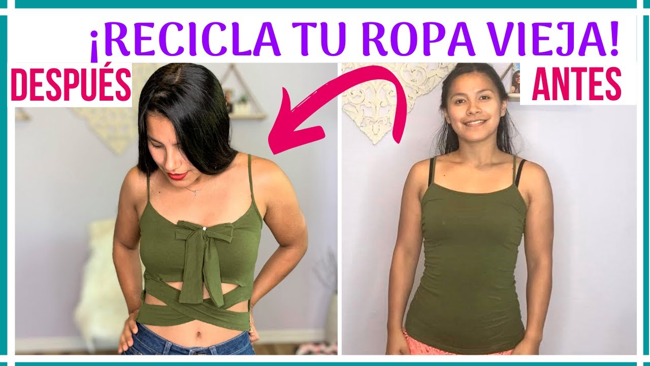 CROP TOP CRUZADO - Reciclar Ropa Vieja De Mujer