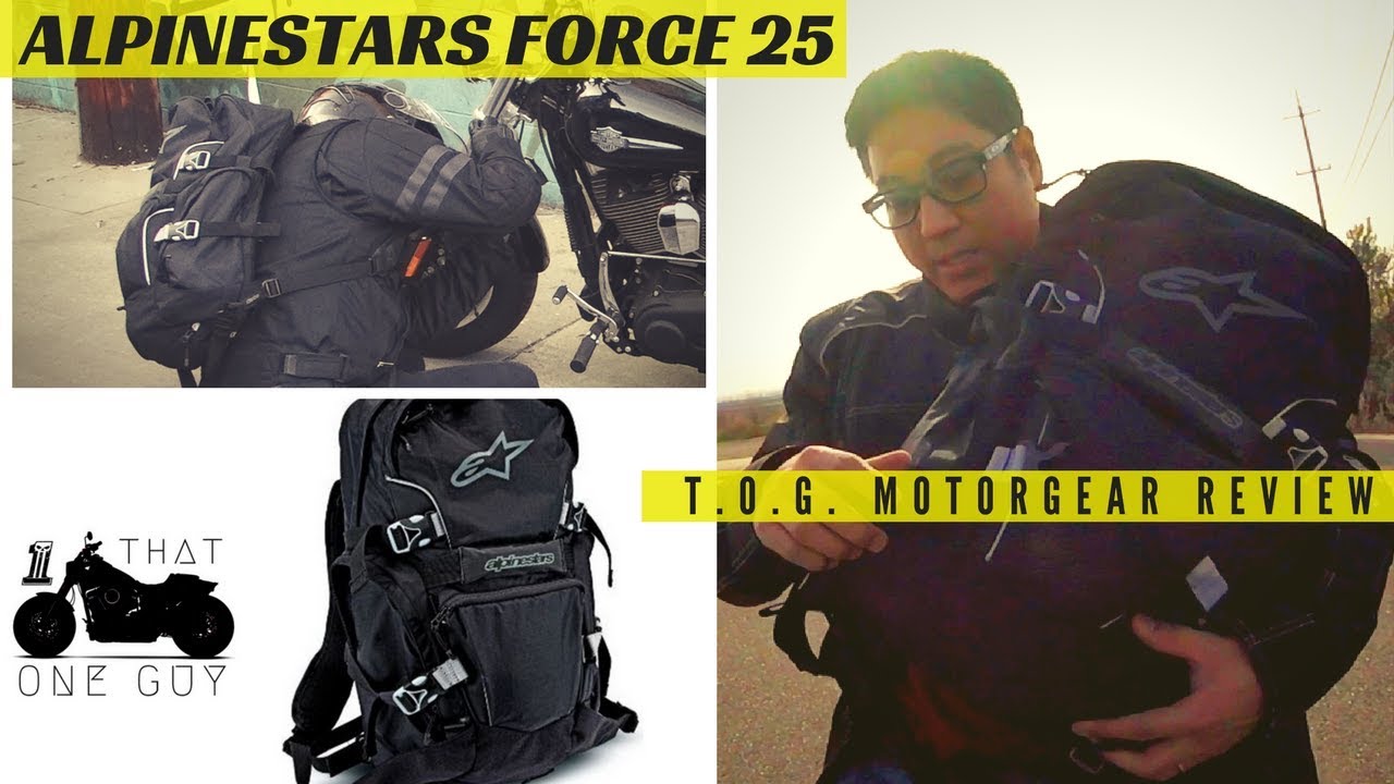 Alpinestars Force 25 riding backpack review