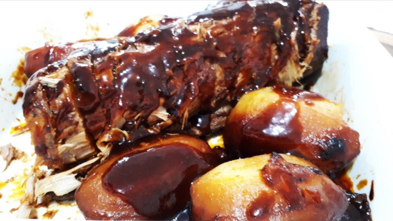 LAGARTO na CERVEJA preta com BATATAS (Receita de Natal ou Ano Novo)