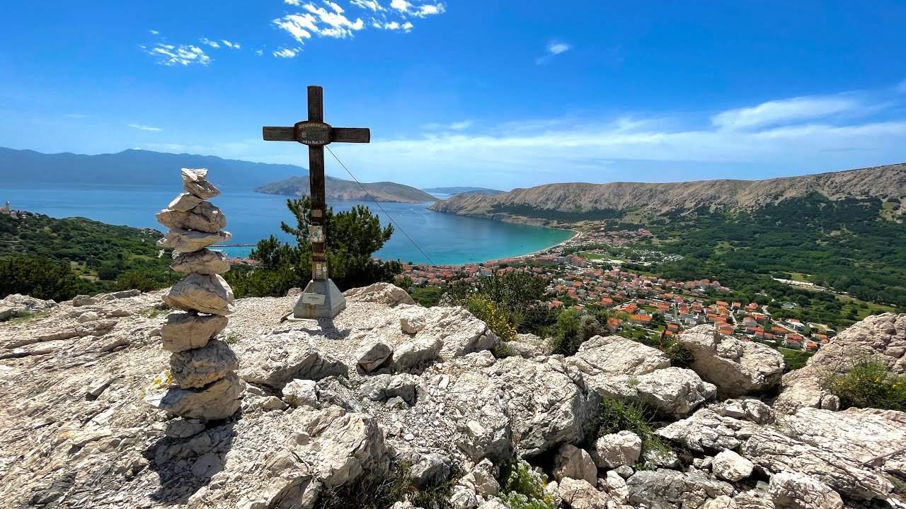 Island Krk cruise Krk and Punat on MTB[4K]