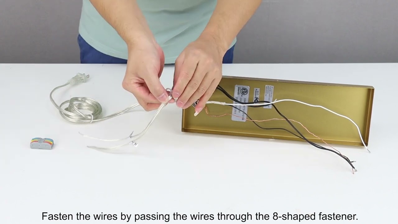 How to Install a Plug-in Wall Sconce (TY-T3228BU-J-C-2)