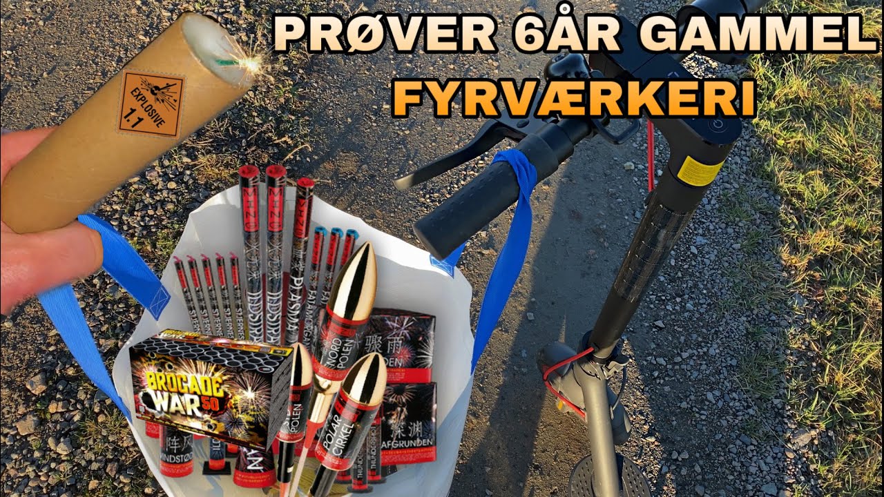 FINDER 6ÅR GAMMEL FYRVÆRKERI -  KAN DET FYRES AF?