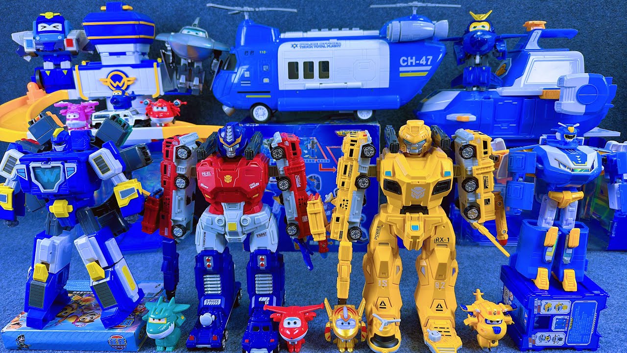 24-minutes of satisfying unboxing, cool Super Wings Space Base Set Series ASMR | Review Toys
