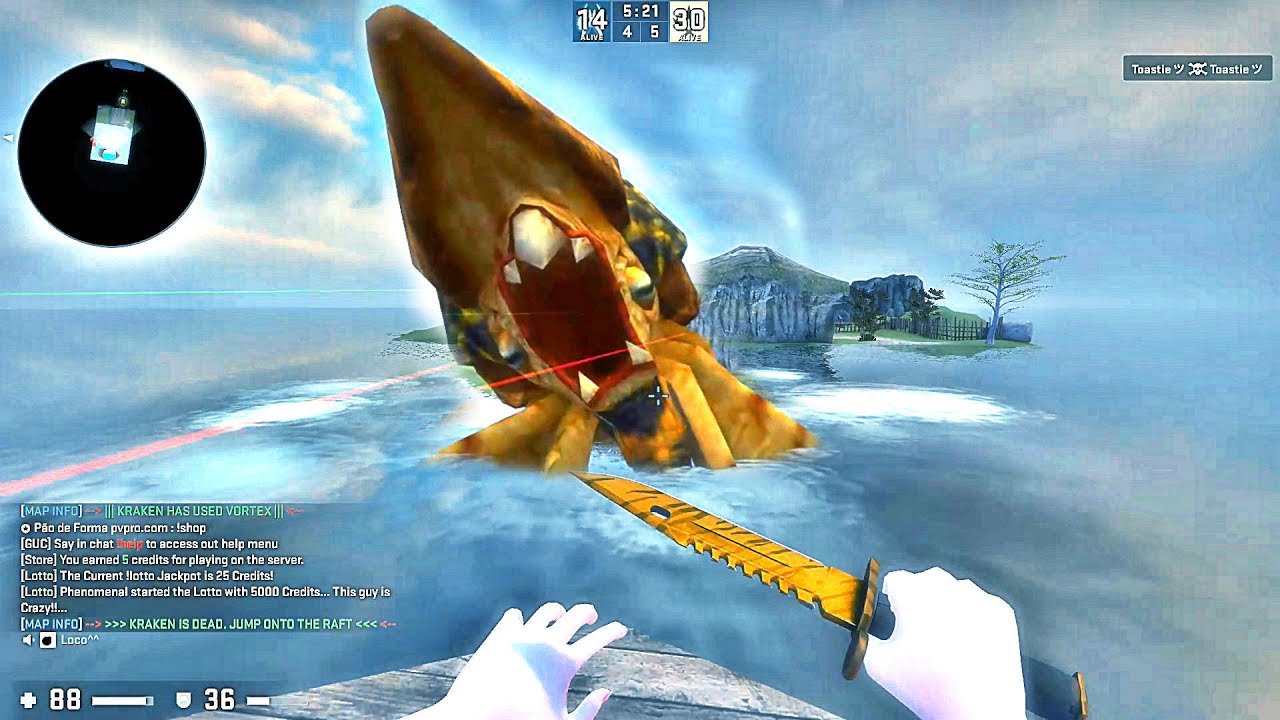 CS:GO · Zombie Escape Mod: All Bosses on ze_pirates_port_royal (Boss Fight only)