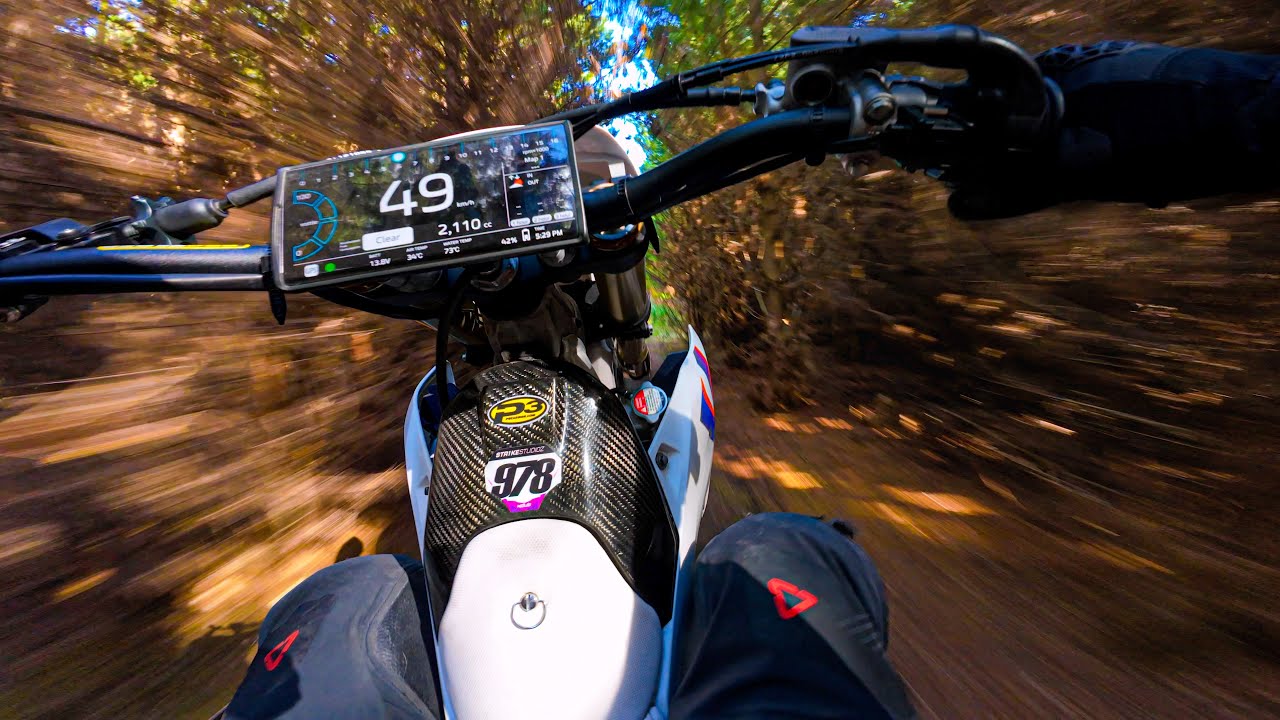 YZ450F | SUMMER WOODS RIDE!!! (RAW SOUND) 4K
