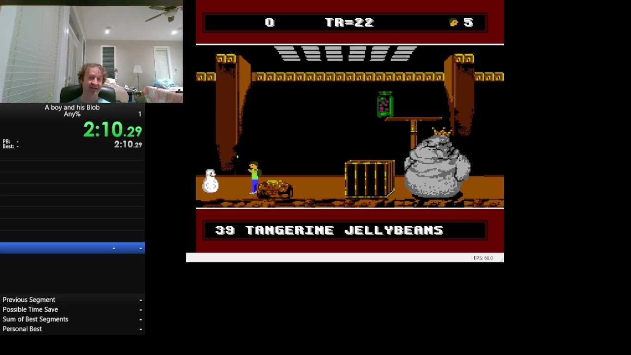A Boy and his Blob. NES speedrun first run -  