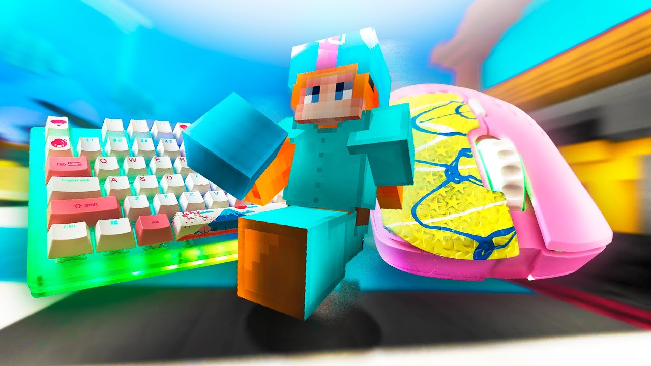 Keyboard + Mouse Sounds ASMR (Jitter and Drag Click) | Hypixel Bedwars MrDeivid