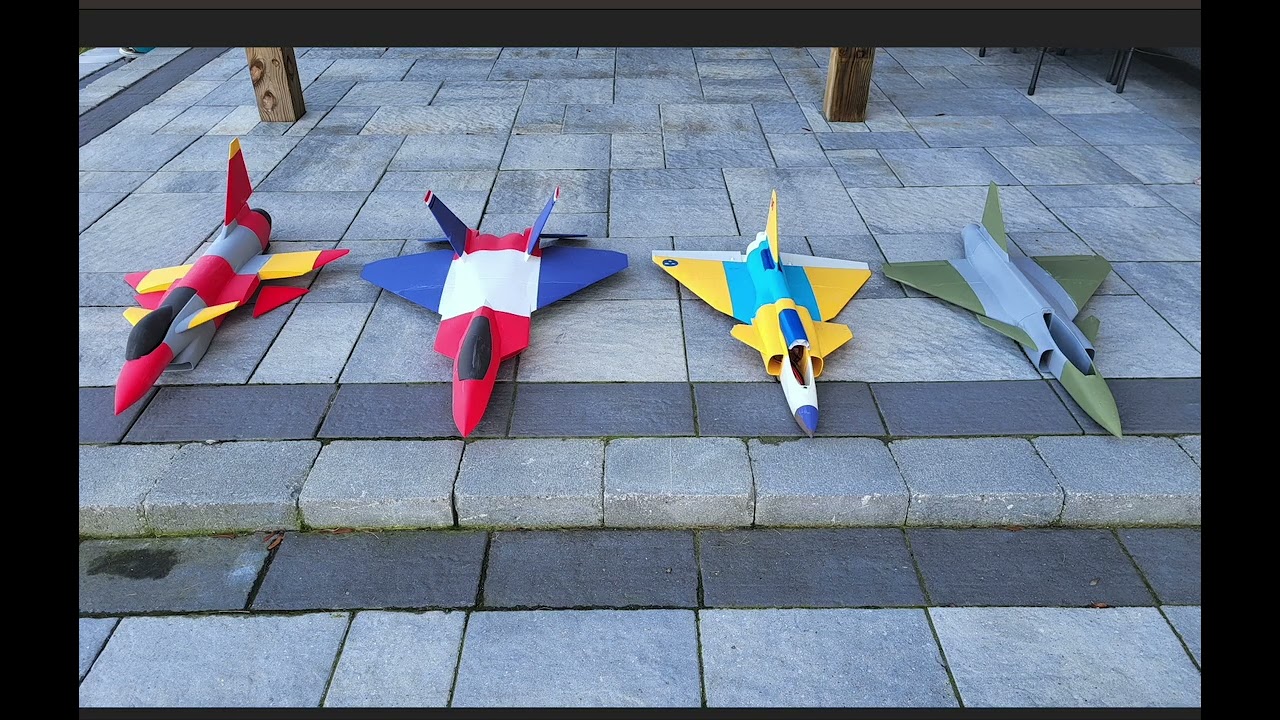 Active foaming LW-PLA tips for printing 3D printed airplanes