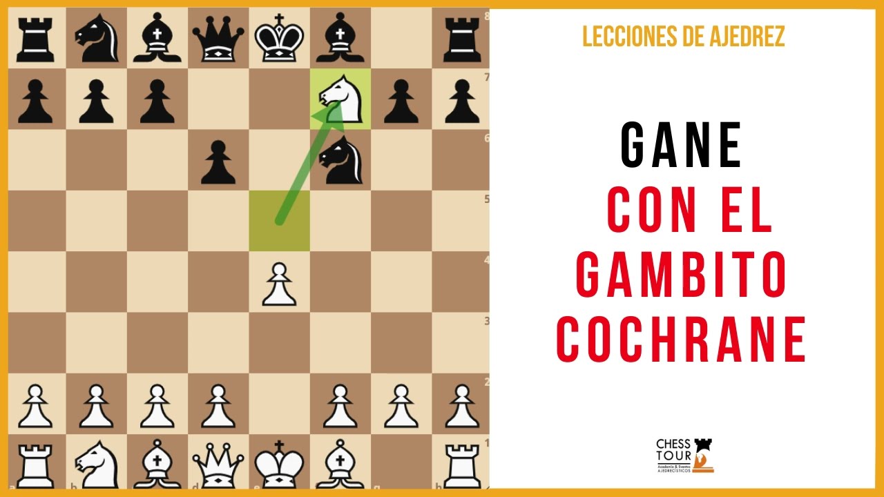 Lección de ajedrez: Gane con el gambito Cochrane