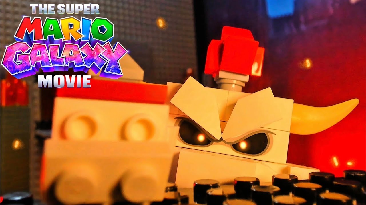 Битва Сухого Боузера против Марио и Пич в LEGO | Фильм по Super Mario Galaxy