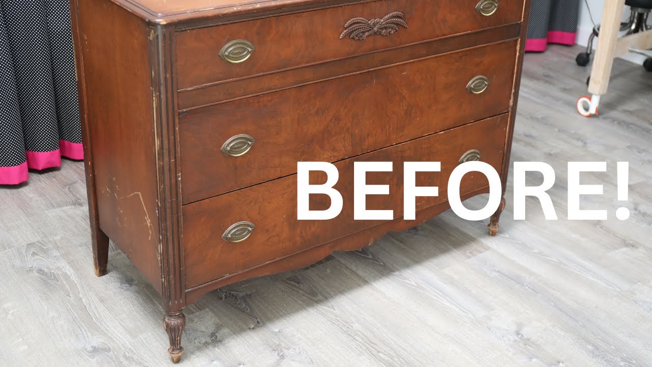 DON'T Ruin a Vintage Dresser! &ndash; Strip and Restore Instead! - Thrift Diving