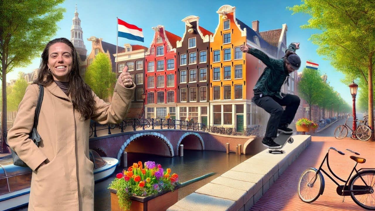 Street Skateboarding as Amsterdam Tourists
