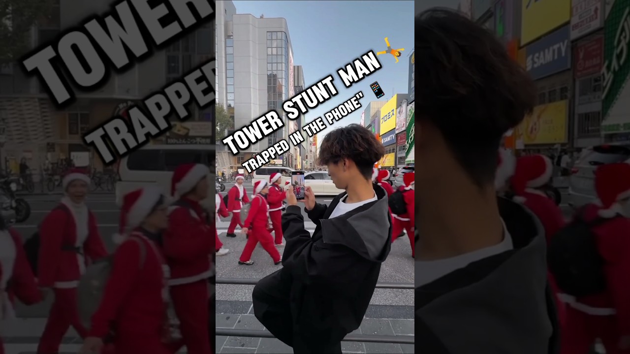 Tower Stunt Man Challenge 😱🤸~working art skillwood / hand crafts #shortsvideo #viral #youtubeshorts