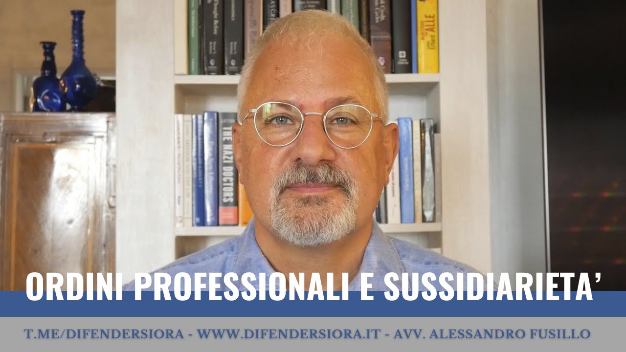 SUSSIDIARIETA' E ORDINI PROFESSIONALI