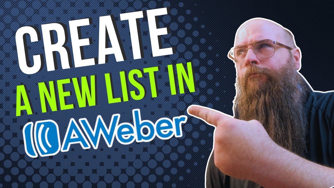 📩 How To Create A New List In Aweber [TUTORIAL]