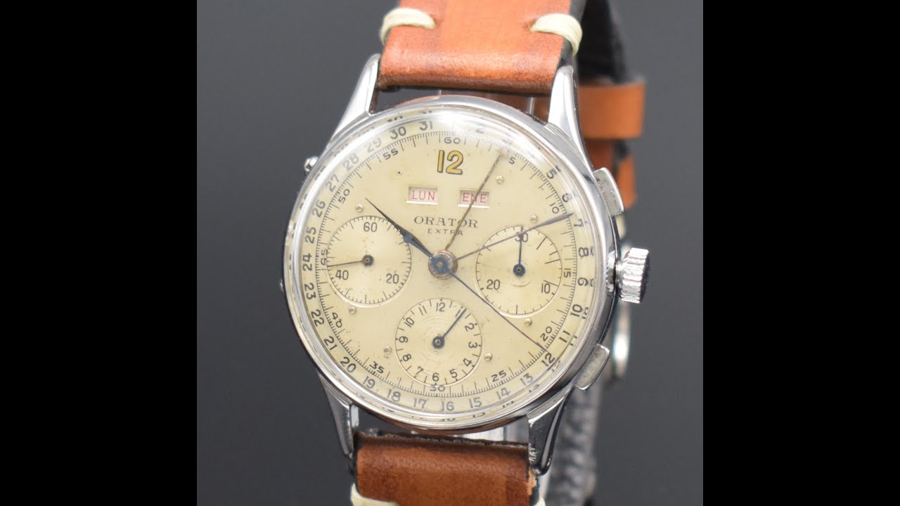 Orator vintage Valjoux 72C chronograph