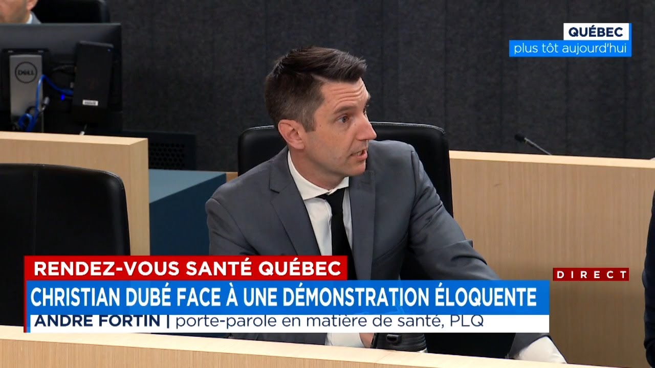 Rendez-vous santé Québec: André Fortin piège Christian Dubé - Explications, 17h