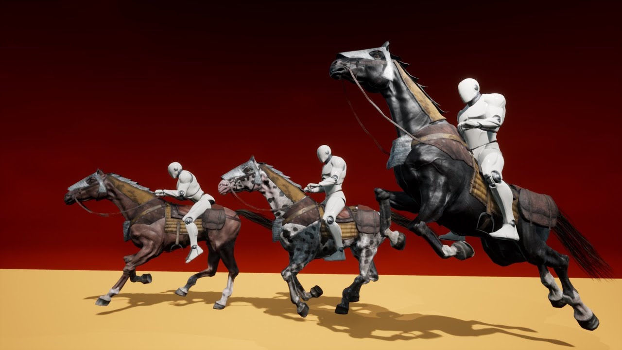 Unreal Horse Riding System Preview