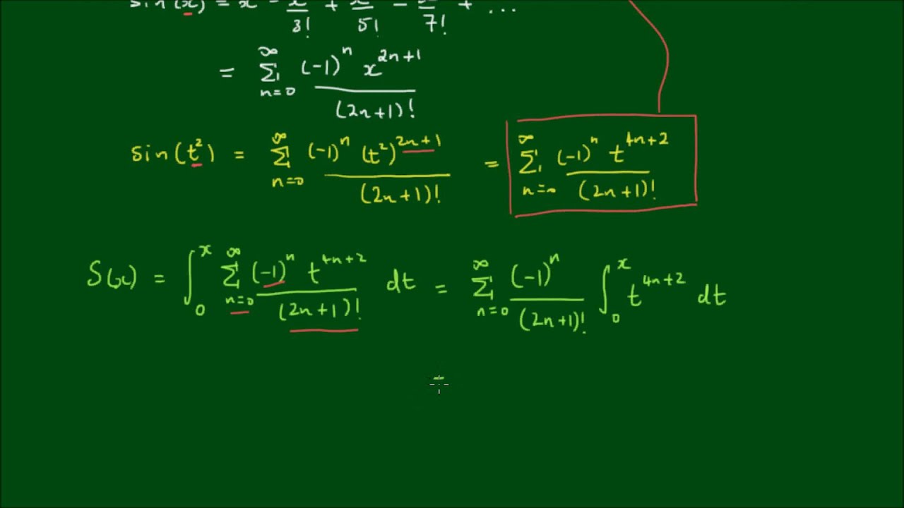How to integrate sin(x^2) - The Fresnel Integral S(x)