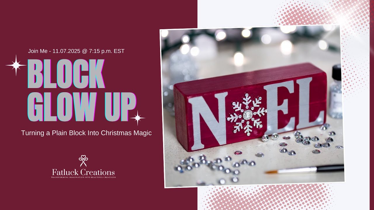 BLOCK GLOW UP! Resin NOEL Transformation for Christmas Decor