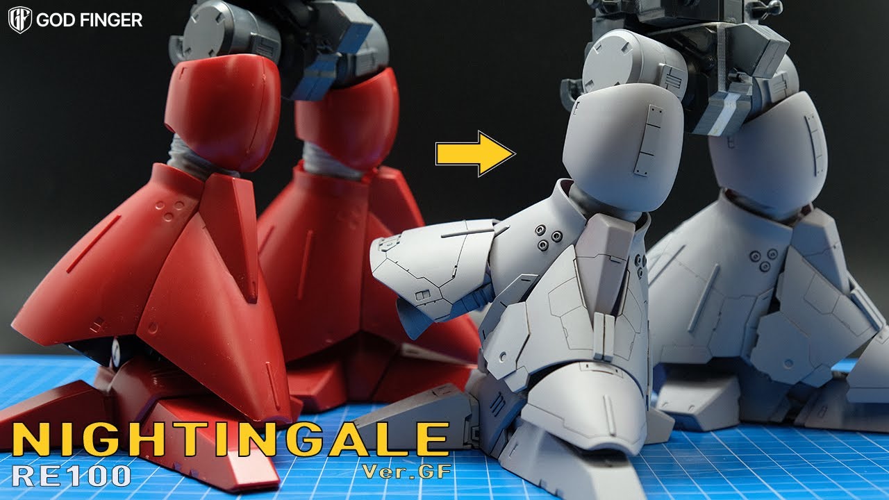 [MSN-04Ⅱ RE100 NIGHTINGALE] 나만의 건담 만들기 나이팅게일 개수 #8(Legs2) create only own Gundam#8