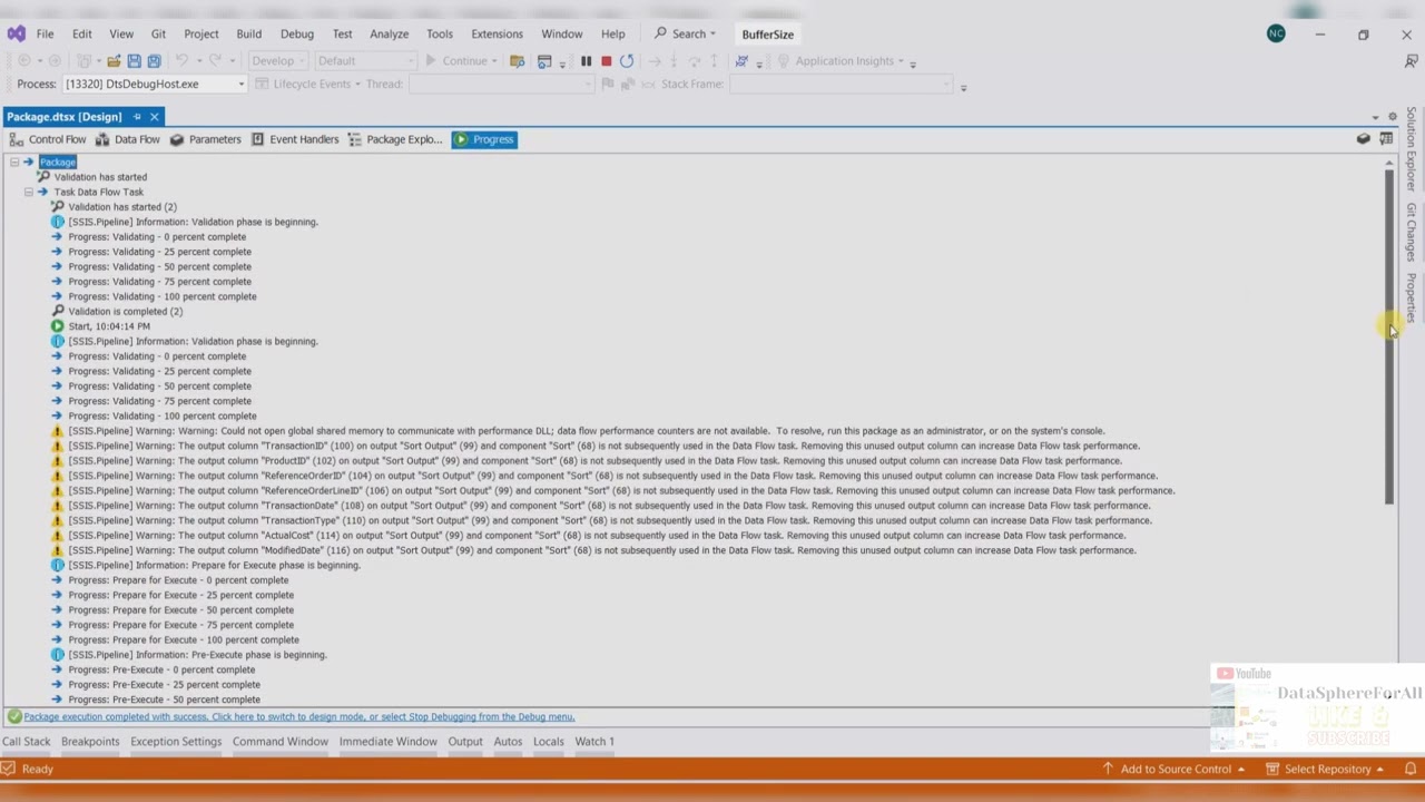 18.3 Buffer Size Calculation and Optimization #sqlserver #visualstudio #ssis #buffer #optimization
