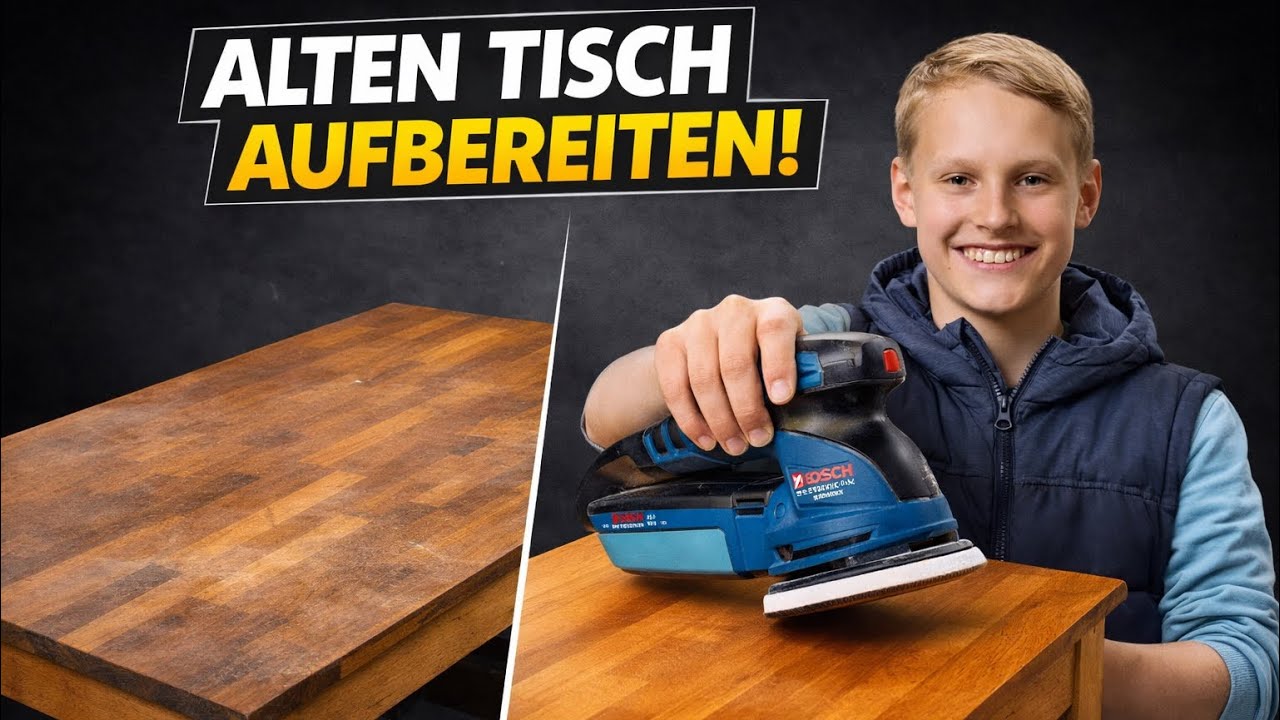 Küchentisch restaurieren wie ein Profi | Schleifen, Ölen & wichtige Holz-Tipps