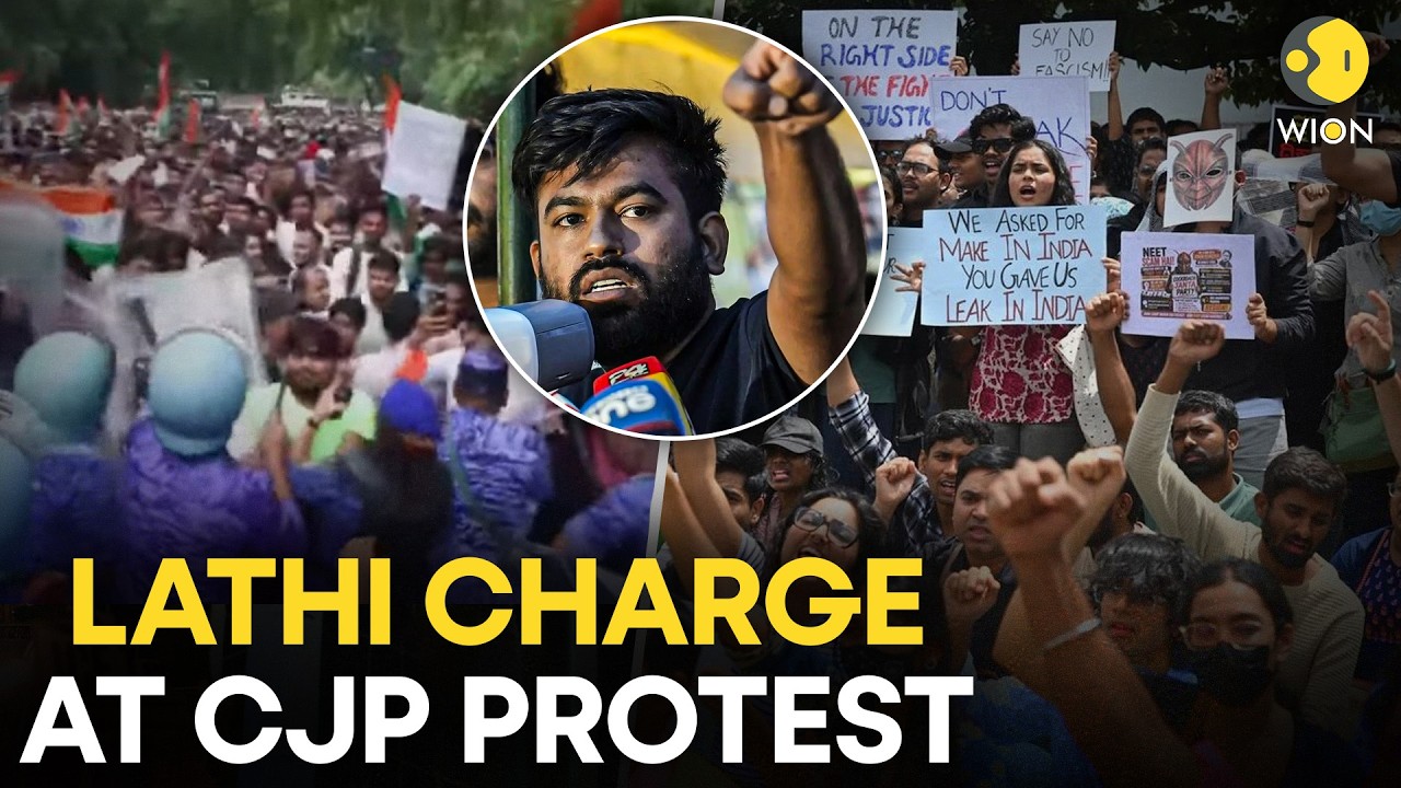 Cockroach Janta Party Protest LIVE: Security Forces Lathi Charge Protesters At Jantar Mantar | WION