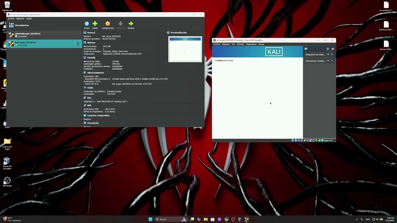 como instalar una maquina virtual con kali linux