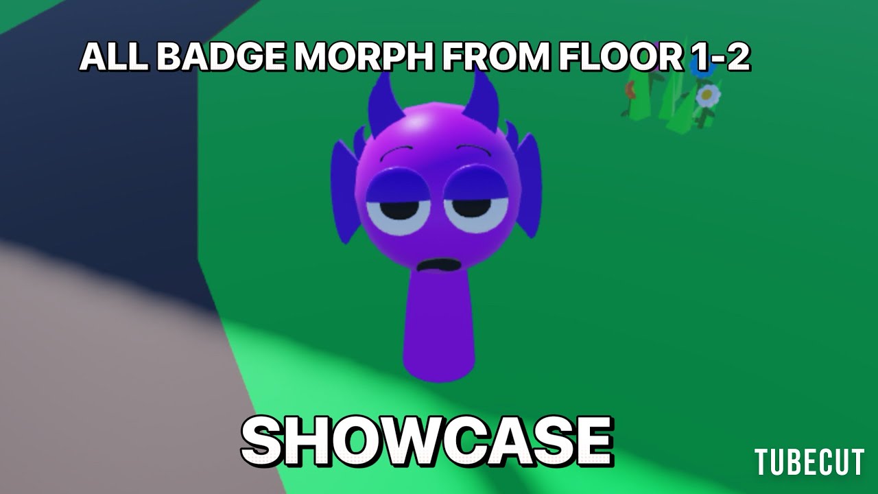 All Badge Morph From Floor 1-2 Showcase Except for Pixel Durple | Sprunki Animation