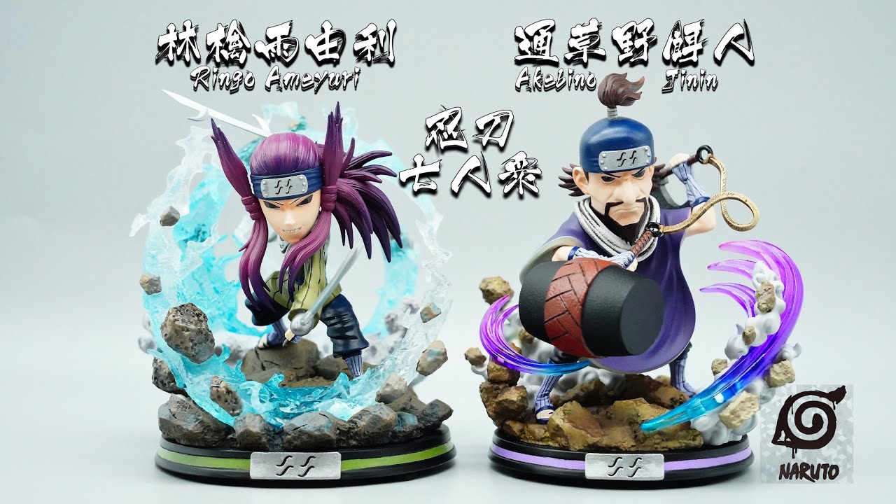 ★NARUTO Figures/ナルト 疾風伝 フィギュア/火影忍者公仔★林檎雨由利 & 通草野餌人/Ringo Ameyuri & Akebino Jinin by BUIL Studio