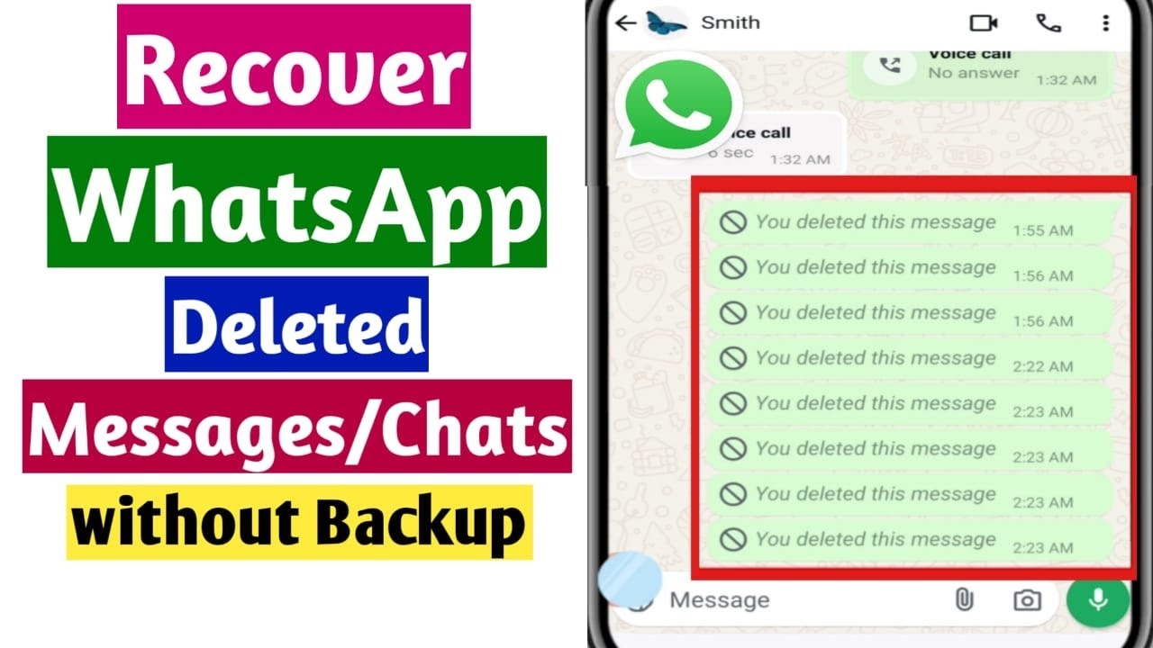 How to Recover Deleted Messages without Backup on WhatsApp