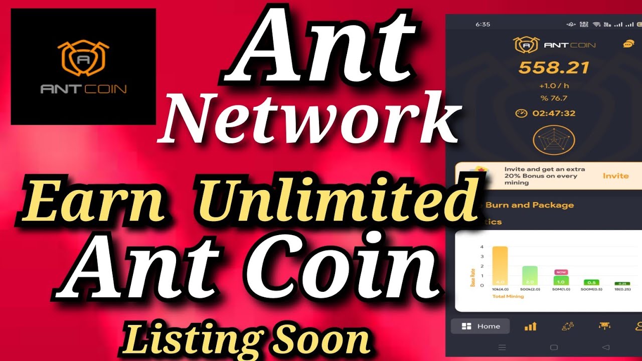 Ant Network Mining App | Earn Unlimited Ant Coin | Listing Very Soon In this Year 2022 | New Crypto