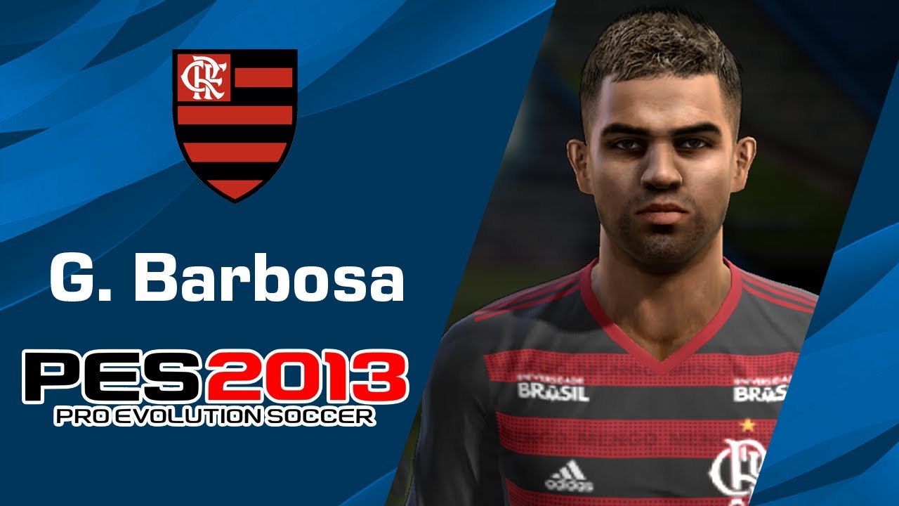GABRIEL BARBOSA (Flamengo) PES2013 face