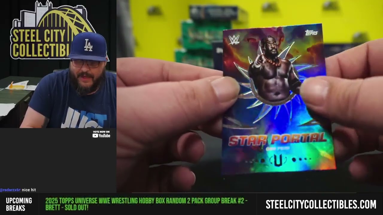 Набор коллекционных карточек Topps Universe WWE Wrestling 2025 года, случайный набор из 2 пачек, ...