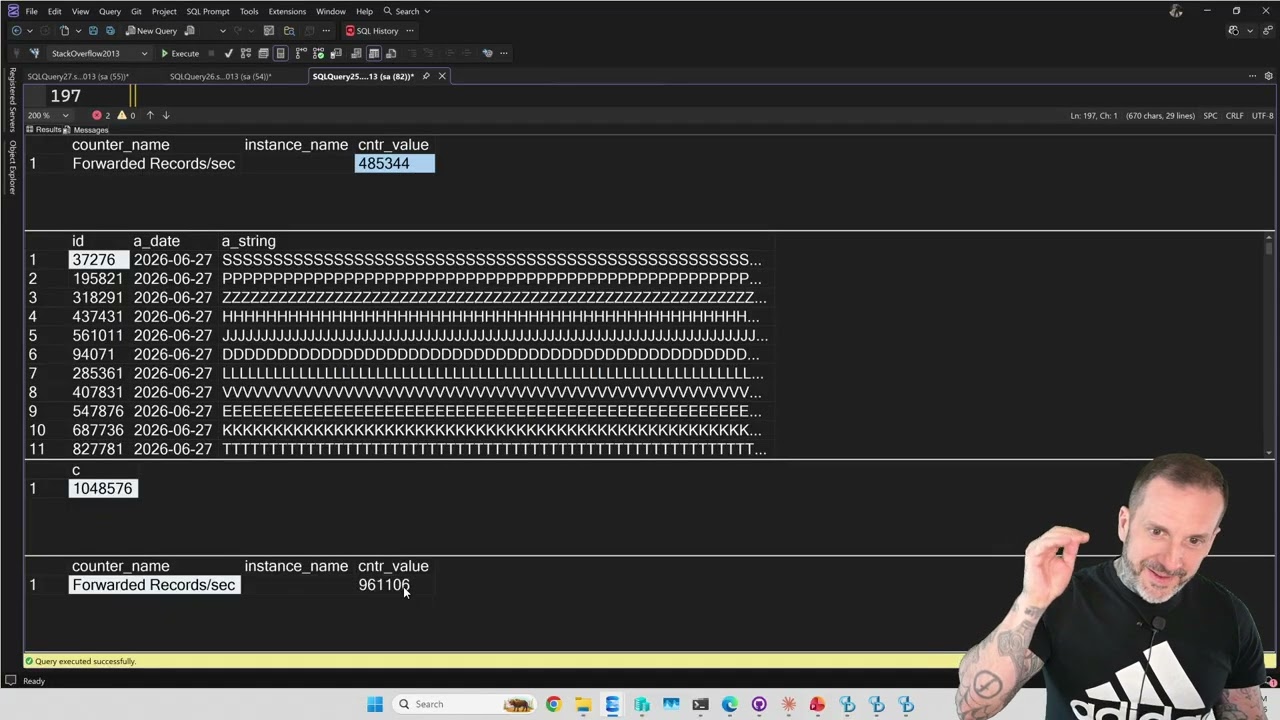 Изучайте T-SQL с Эриком: проблемы с таблицами типа &laquo;куча&raquo; при обновлениях и удалениях.