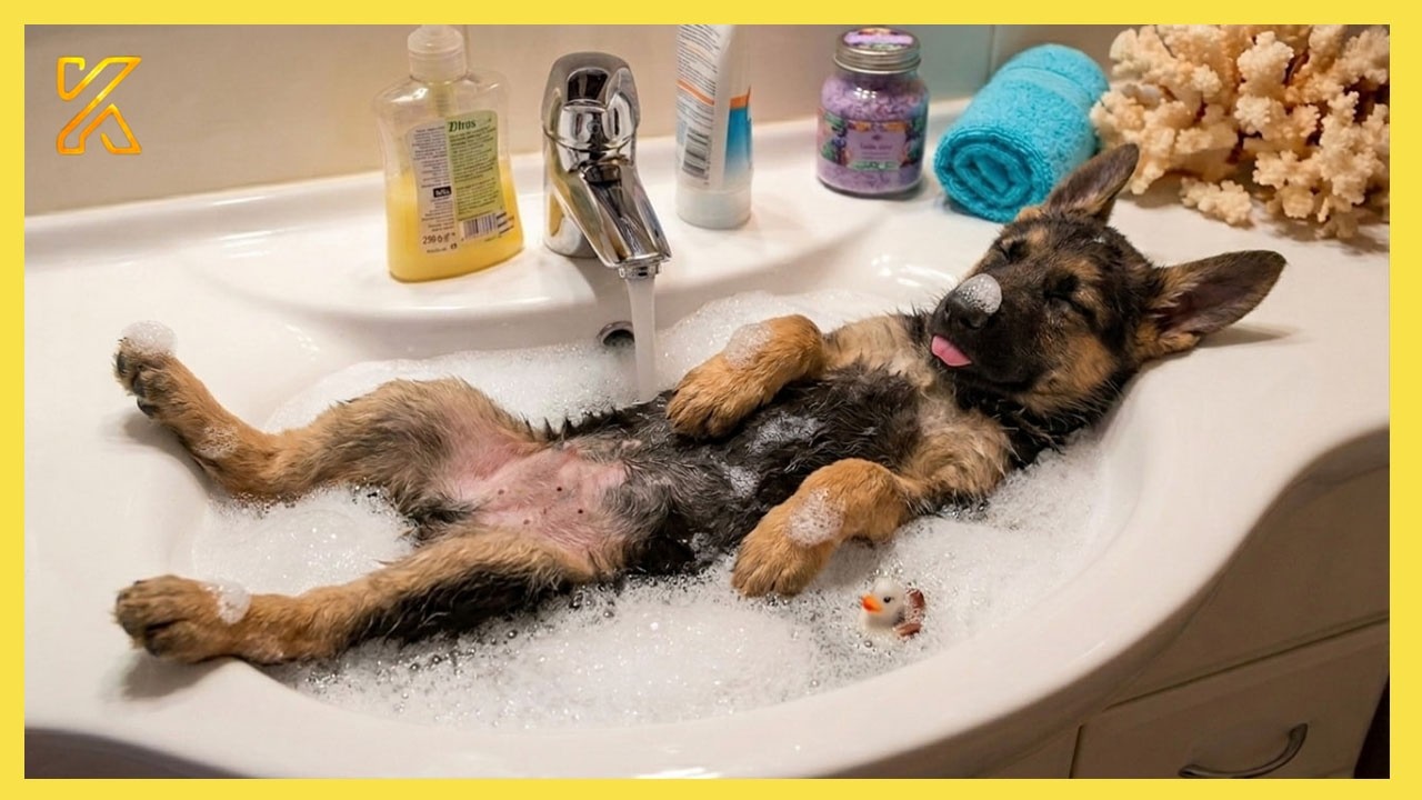 When Your Dog&rsquo;s Reaction To Her Bath Is Absolutely Hilarious 🤣 Funny Dog Reaction