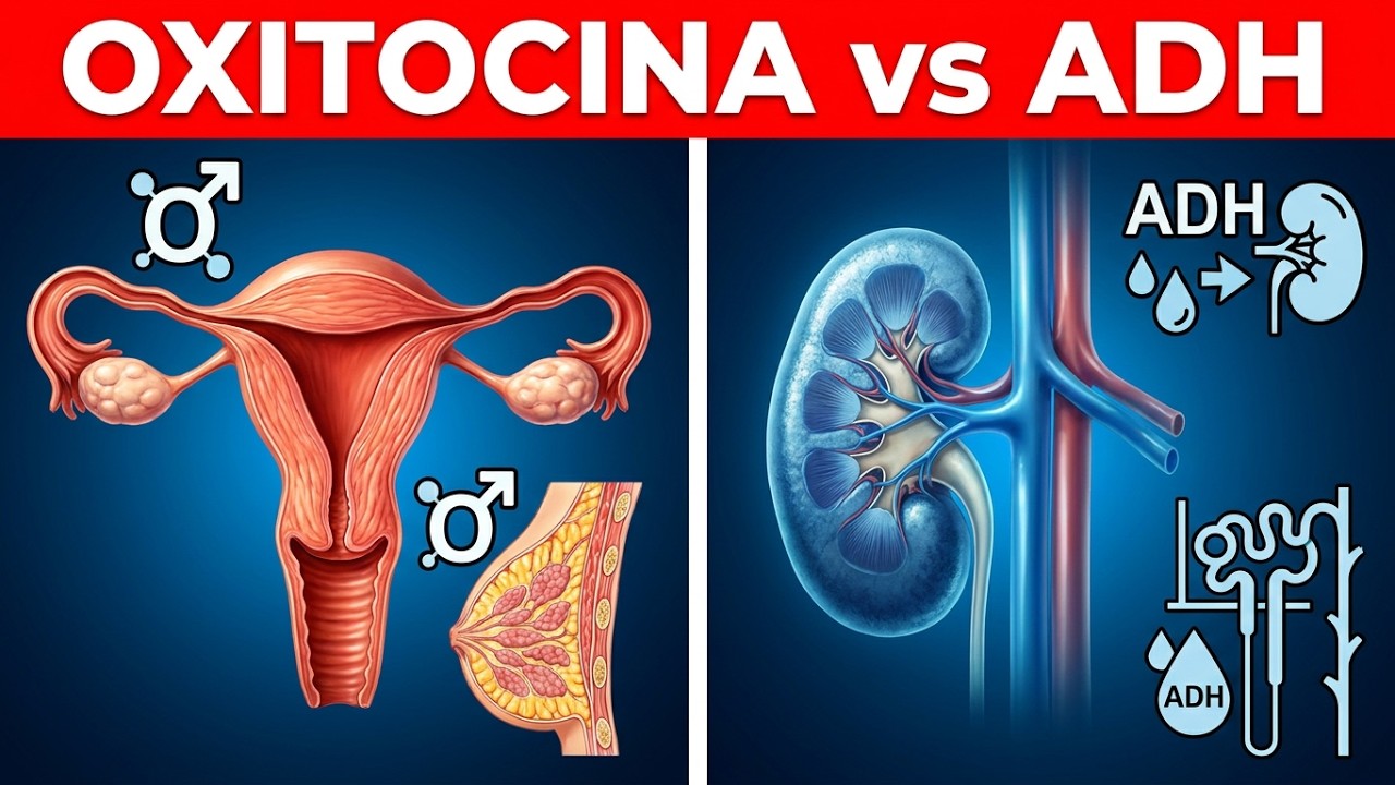 Oxitocina y hormona antidiurética (ADH 3): claves del sistema endocrino