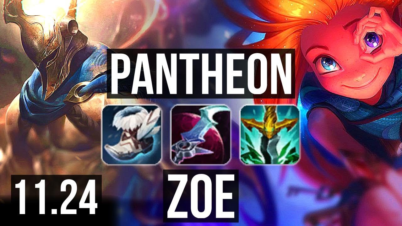PANTHEON vs ZOE (MID) | 81% winrate | KR Diamond | 11.24