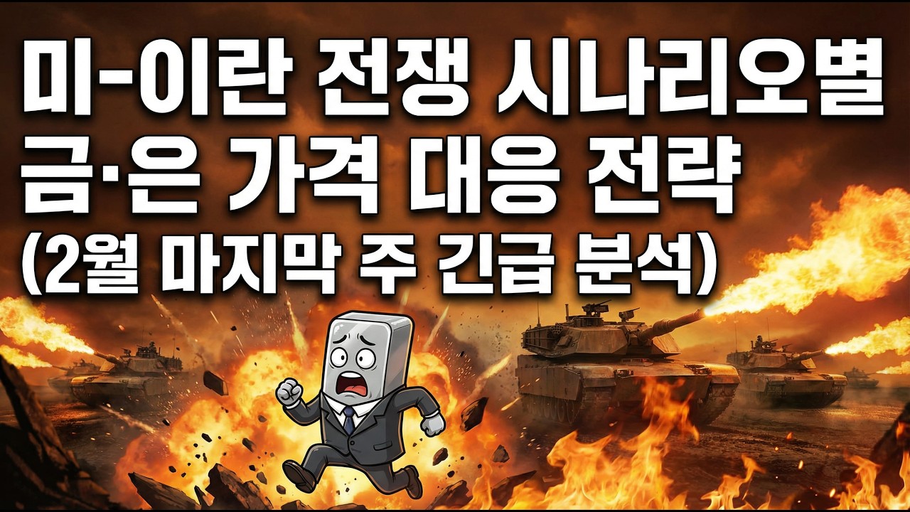미국-이란 전쟁 시나리오별 금값, 은값 대응 전략(2월 마지막 주 긴급 분석)