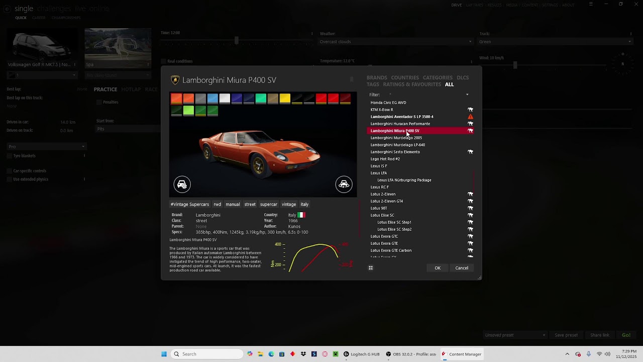 ASSETTO CORSA FUN AND SHENANIGANS WITH DIFFERENT CARS ON BLACK CAT COUNTY