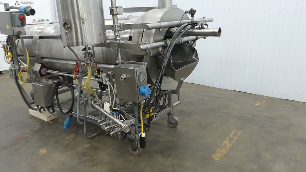 Spray Dynamics SS Liquid Coating Drum with Nozzles.