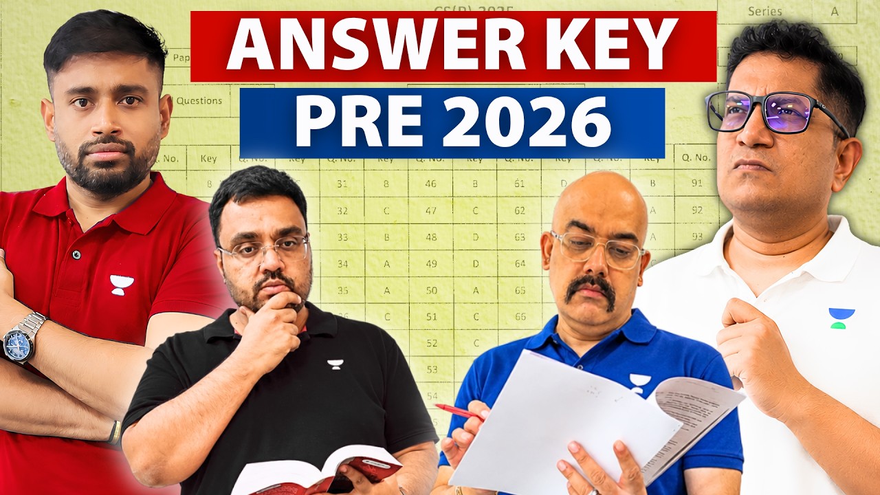 UPSC Prelims 2026 Paper Analysis & ANSWER KEY & Expected Cut-Off | UPSC CSE 2026
