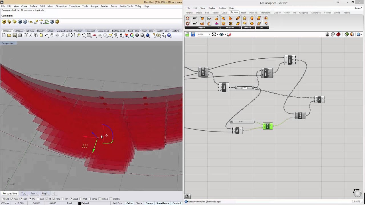 Grasshopper 3D - Parametric Louvers