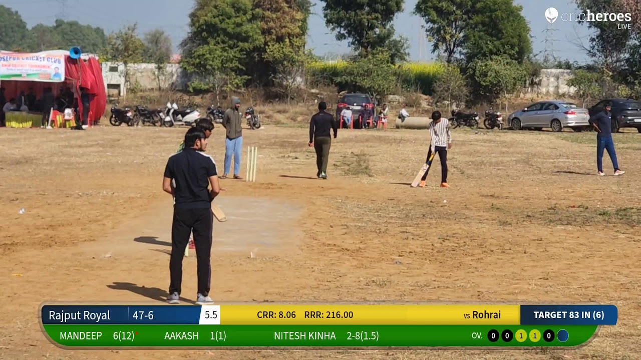 Rohrai vs Rajput Royal live cricket match | BMW cricket tournament  live - Mussepur Rewari