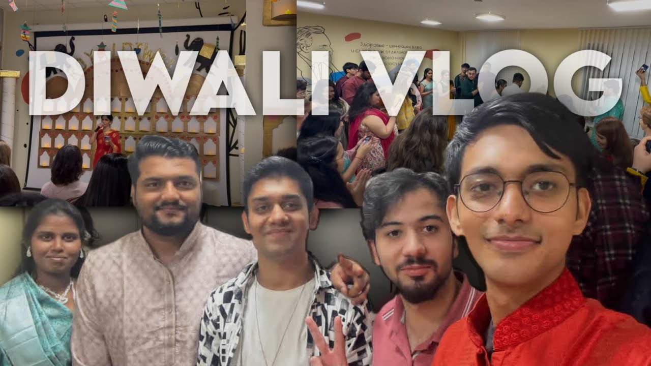Celebrating Diwali in Russia 🇷🇺 | KSMU 2025 🎉🪔 | Mini Vlog|