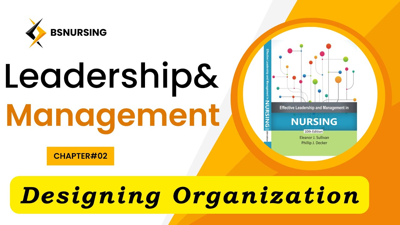 Designing Organizations|Organizational Structures|Leadership & Management |BSNursing lectures Chp#02