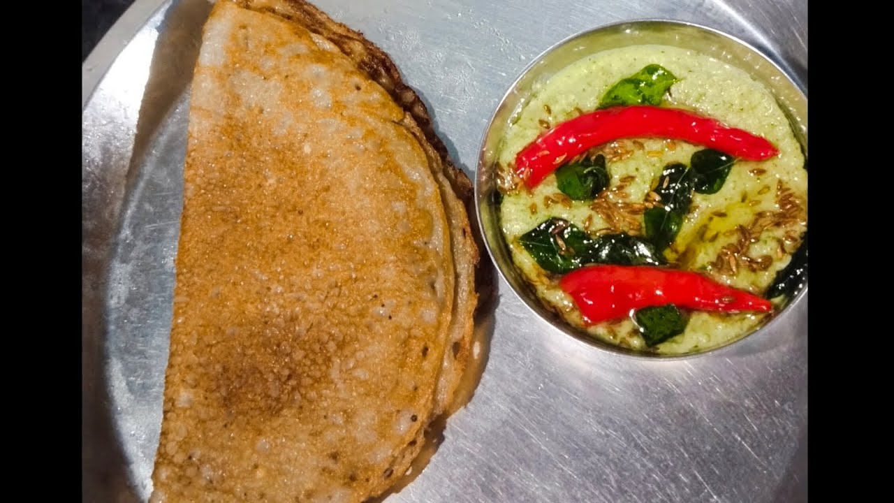 How to make banana dosa with chutney 